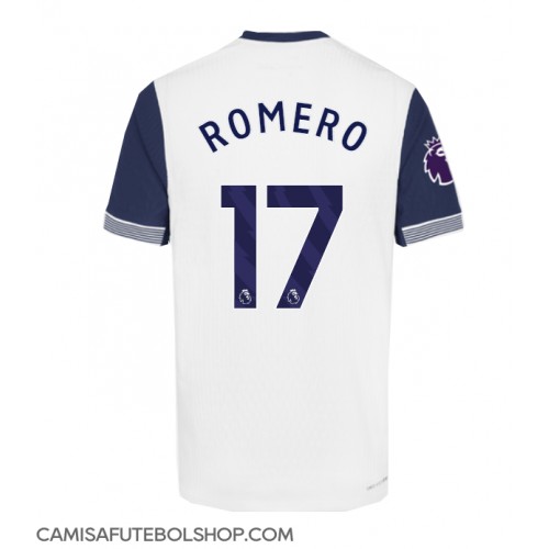 Camisa de time de futebol Tottenham Hotspur Cristian Romero #17 Replicas 1º Equipamento 2024-25 Manga Curta